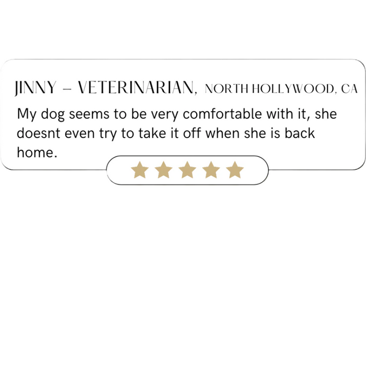 Customer feedback for UNIMIN's Comfortable Curved Collar.